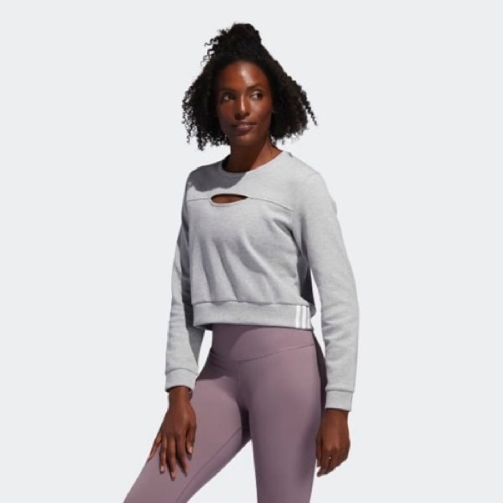 NWT Adidas 3-STRIPES PERFORMANCE SWEATSHIRT